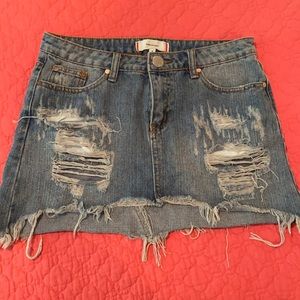 Denim skirt